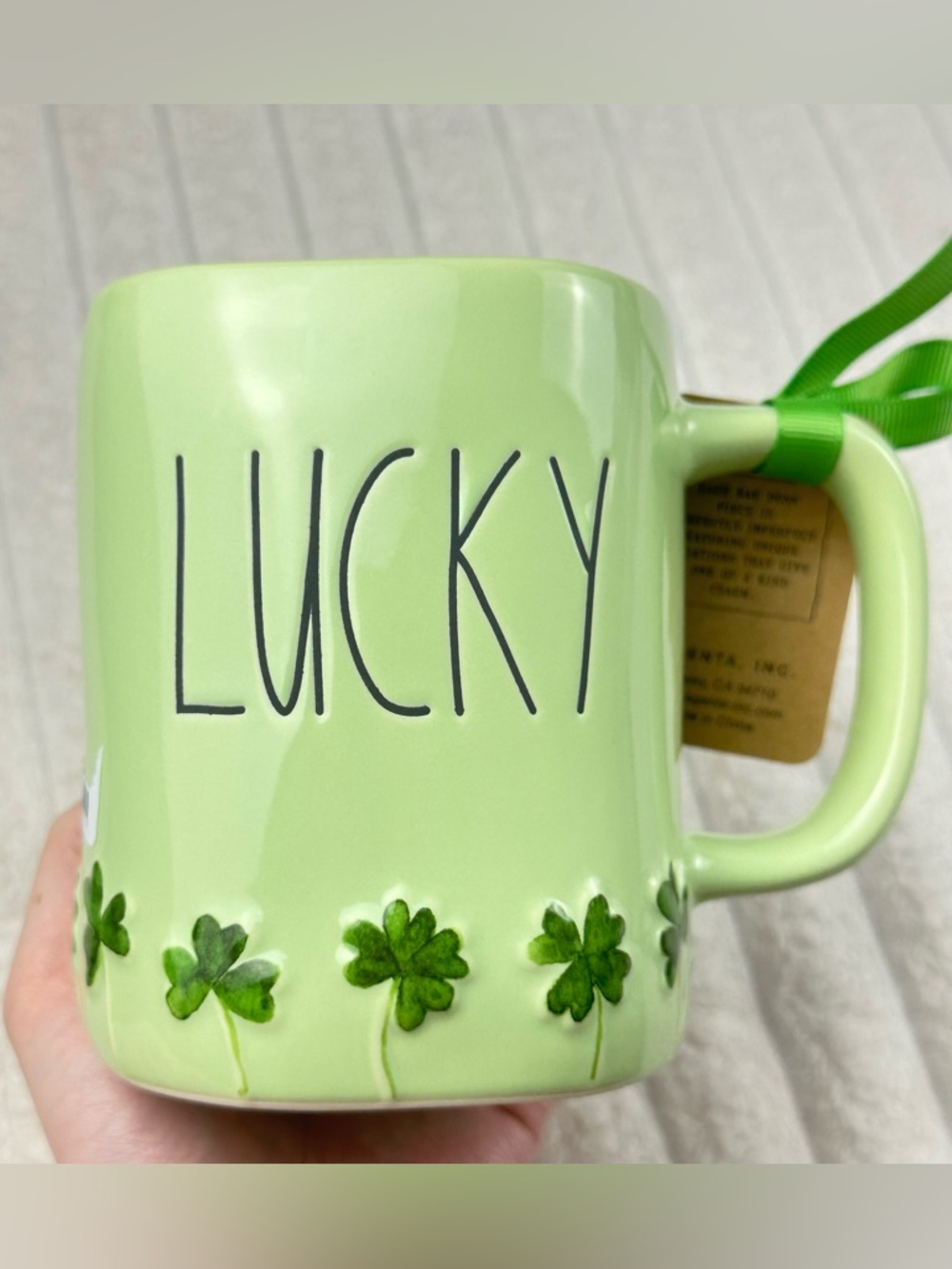 Rae Dunn Lucky Clover Mug
